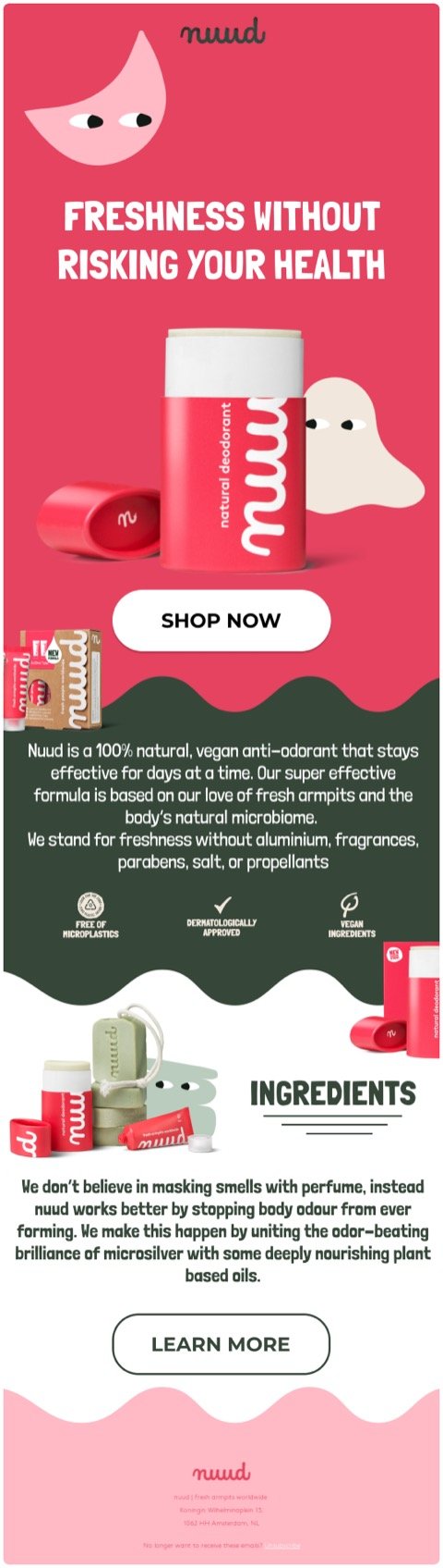 Email design sample