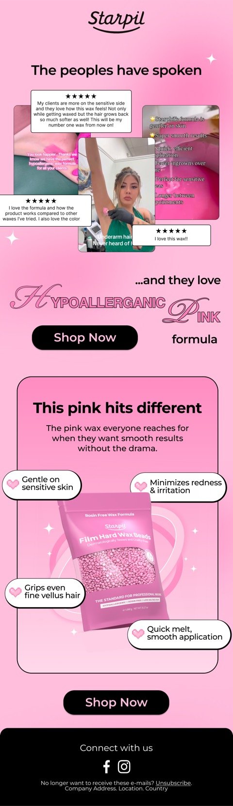 Email design sample