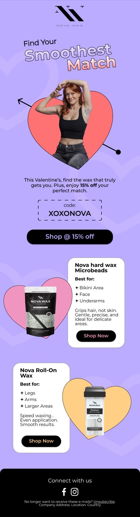 Email design sample